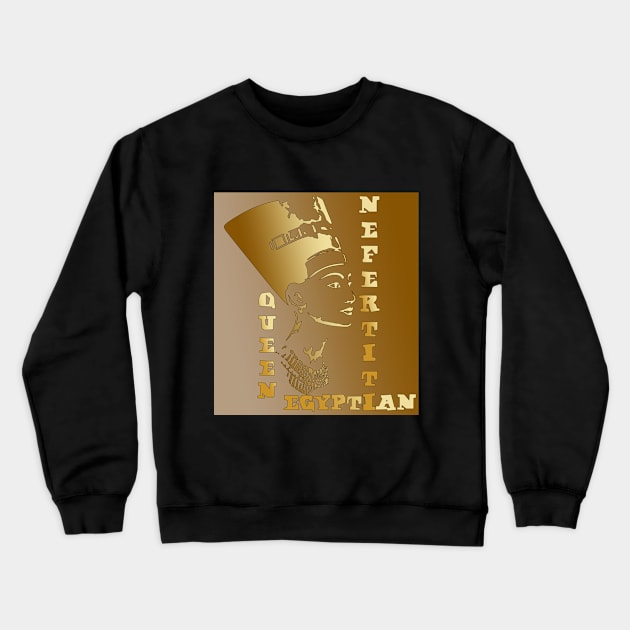 Africa EGYPT Egyptian queen Nefertiti Crewneck Sweatshirt by KrasiStaleva